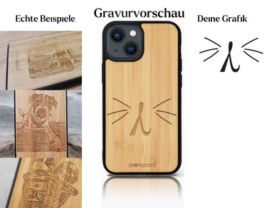 INDIVIDUELL iPhone 13 Bambus-Kunststoff